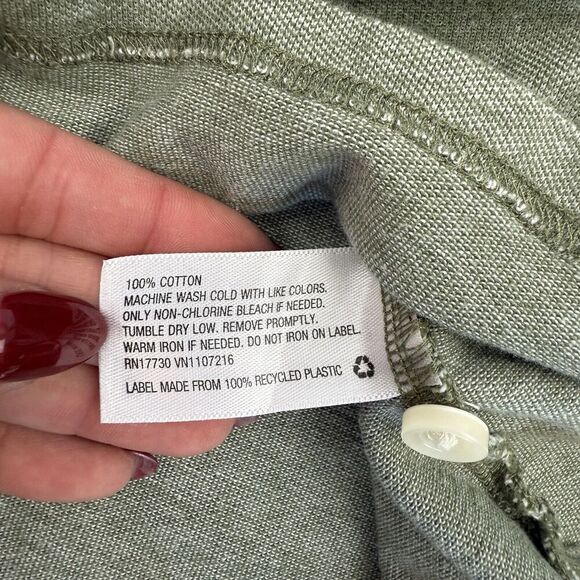 Goodfellow & Co Green Loring Polo Shirt Knit Short Sleeve Collared Sz M Cotton - Picture 6 of 7